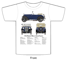 Morris Minor 2 Seat Tourer 1932 T-shirt Front